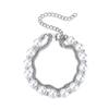 Collar Sencillo de Cadena de Bolas Redondas Acero de Titanio Bolas Bolitas Bolita Cadena Zai Cadena de Lana Estilo Frío Oscuro INS Pulsera de Acero de Titanio