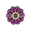 Nuevos accesorios para zapatos con agujeros, flores para zapatos de bricolaje, hebillas de zapatos de PVC, decoración para jardín, accesorios de dibujos animados bonitos, flores de dibujos animados