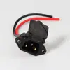 Porta de carregamento de carro elétrico engrossada com tampa três base de carregamento vertical em forma de assento de orifício quadrado com porta de descarga de fio sem tampa