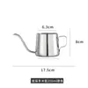 Olla de mano de acero inoxidable con teflón y tapa, para uso doméstico, con boca larga, oreja para colgar, cafetera de goteo, olla de boca fina engrosada, electrodoméstico