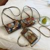 Bolso para Mujer con Puntadas Retro 2025 Nuevo Otoño Gran Capacidad Casual Estilista Hombro Cruzado Pequeño Cuadrado