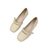 Zapatos planos pequeños de cuero estilo Mary Jane de hada para mujer, nuevo modelo otoño 2026, estilo suave de noche, zapatos de abuela de suela plana