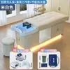 Cama de Shampoo para Terapia Capilar LED de Luxo Leve, Cama Integrada com Circulação de Água e Vaporização para Salão de Beleza, Cama de Fisioterapia Totalmente Reclinável para Lavar o Cabelo