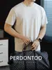 220g Textura de Rayas Horizontales Fresca Secado Rápido Capa Base Cuello Redondo Camiseta para Hombre Manga Corta Exterior Viajes de Negocios 26 Nuevo Producto de Verano