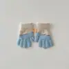 Guantes Coreanos para Niños Qiunan Otoño e Invierno 2026 Nuevos Lindos Guantes Cálidos para Niños Guantes de Cinco Dedos para Niñas Venta al por Mayor