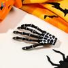 Horquilla de hueso de mano, accesorios para el cabello de Halloween, garra fantasma, garra de mano de calavera, horquilla, pinza divertida para mujer