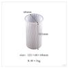Molde de vela de cristal goteando diy sección cilíndrica triángulo cono multilateral rayado geométrico molde de silicona para vela