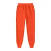 Comércio exterior 2023 AliExpress novo calça casual masculina forrada com fleece grossa cor sólida plus size calça de corrida fitness