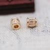 Yiwu Cobre Banhado a Ouro Conserva Cor DIY Adorno de Cabeça Hanfu de Noiva Contas Espaçadoras Feitas à Mão Contas Onduladas Acessórios B2032