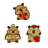 Nuevos Parches de Tela Bordados Autoadhesivos de Capibara, Accesorios para Ropa, Parches sin Costuras para Ropa Infantil, Decoración DIY para Funda de Teléfono