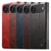 Adequado para Capa de Celular Iphone18Promax, Capa Flip-Top com Porta-Cartões Apple 17, Capa de Couro Magnética Samsung S26Ultra