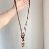 Trayectoria de Estrella Fugaz ~ Collar de Lazo Retro Bohemio Nuevo Estilo Étnico Chino Collar Largo para Suéter