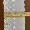 Al por mayor 12cm Adorno de Encaje Hueco Bordado de Seda de Leche Ropa Infantil Encaje de Algodón Accesorios para Ropa Dobladillo de Falda Hecho a Mano DIY