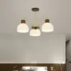Nuevo Lámpara de Araña Creativa de Personalidad Nórdica para Sala de Estar, Lámpara de Techo Moderna Minimalista Estilo Japonés de Madera para Dormitorio y Estudio