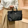 Bolso de Mano para Portátil de Tela Oxford para Mujer, Gran Capacidad, Ligero, para Documentos de Negocios, Viaje, Hombro, Cruzado, Bolso Tote