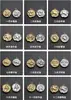 Ouro 14K Doze Constelações Estilo Chinês Aço Inoxidável Pingente Pulseira Chaveiro Pingente Acessórios Acessórios para Joias DIY