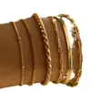 Comércio Exterior Transfronteiriço Terno Joias Pulseira Personalizada Nova Liga Combinação Pulseira Conjunto de Seis Peças Venda Quente