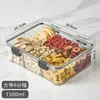 Frasco hermético de grado alimenticio Caja floral para almacenar té Caja para porcionar té dividida Resistente a la humedad Lata para almacenar hierbas medicinales chinas y granos