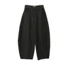 Diseño Chic Coreano Sentido del Diseño Borde Crudo Lavado Diseño de Estrella Número Pantalones Largos Casuales de Mezclilla Pierna Ancha