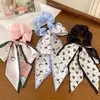 Elástico Elegante con Lazo Floral de Cinta para el Pelo para Mujer, Goma para Coleta de Cinta de Organza, Accesorio para el Cabello al por Mayor