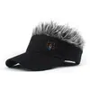 Gorra de Béisbol con Peluca de Nuevo Estilo Transfronteriza para Hombres, Gorra de Sol al Aire Libre Peculiar Hip-Hop, Gorra Estampada de Estilo Callejero Europeo y Americano
