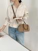 Bolso de mano vintage de ante combinable para otoño 2024, nuevo bolso bandolera informal de piel de alta gama para mujer