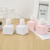 Botella de Recarga de Gel de Ducha, Botella Cuadrada de Loción Tipo Prensa, Champú de Viaje, Jabón de Manos, Detergente para Ropa, Botella de Recarga Portátil