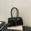 Estampado de leopardo estilo coreano patchwork moda trabajo commute gran capacidad 2026 transfronterizo nuevo simple bolso de hombro cruzado