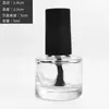 Variedad transparente de especificaciones forma capacidad arte de uñas con pincel botella de esmalte de uñas de vidrio botella dividida para rubor botella vacía en stock