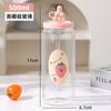 Nuevo Vaso de Vidrio con Popote Macaron para Niñas de Alto Boro Silicato de Alto Valor Taza para Leche Desayuno Jugo Té con Leche