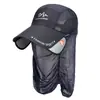 Sombrero para el Sol para Pesca al Aire Libre, de Ala Larga para Hombre, Verano, Transpirable, Cortavientos, Malla, Gorra de Béisbol, Sombrero de Pesca