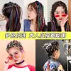 Cuerdas de Pelo Trenzadas de Colores para Niños, Accesorios para el Cabello de Festival, Diademas de Moda para Dreadlocks, Gomas para el Cabello de Alta Gama