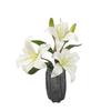 Especial transfronterizo para la nueva simulación de flores 3D, pequeñas flores de lirio para bodas, materiales florales para decoración en el lugar del hotel.