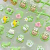 Liga Verde Cor Fofa Urso Laço Garra de Gato Borboleta Flor DIY Pulseira de Mão com Contas Material