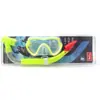 Gafas de Buceo de Marco Grande Snorkel Semi-Seco Set de Buceo de Dos Piezas Lente de PC Cuerpo de Tubo de PVC Origen del Fabricante