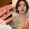 Brincos Populares de Borla Dourada da Xiaohongshu para Mulheres, Retrô Francês de Alta Qualidade, Exquisitos, Luxo Acessível, Brincos Versáteis e Elegantes