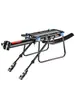 Portaequipajes trasero para bicicleta de montaña de carretera puede llevar personas portaequipajes aleación de aluminio ajustable liberación rápida portaequipajes trasero de bicicleta
