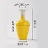 Jingdezhen Mini Cerâmica Flor Mesa Escritório Cerâmica Flor Hidropônica Esmalte Colorido Amarelo Cerâmica Flor