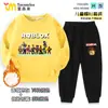 Ropa Roblox Sudadera para Niños Traje de Primavera y Otoño Niños Dibujos Animados Top Holgado Pantalón Deportivo Conjunto de Dos Piezas
