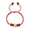 Nueva Cuerda de Mano Serpiente Moe Fu del Zodíaco Chino Marea Nacional Estilo Nacional Pulsera de Cuerda Roja Año de la Serpiente Pulsera Tejida Ajustable