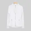 À Pronta Entrega Jaqueta Lulu Original Label Define com Gola Alta Longa para Yoga e Corrida, Feminina Slim Fit, Emagrecedora, Elástica, Modeladora