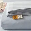Sábanas Ajustables de Algodón Estilo Muji Populares Sábanas Ajustables Teñidas en Hilo de 40 Hilos 100% Algodón Puro Protector de Colchón Tatami Cubierta de Cama Clase A