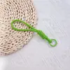 Cordão Curto para Celular, Corda Anti-Perda, Alça Trançada à Mão para Capa de Celular de Garrafa d'Água, Cordão de Pulso Cor Dopamina