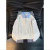 Moletom cleanfit Falso Duas Peças Meia-Zip Ombro Normal Masculino Primavera Patchwork Color Block Gola Henley Camisa Polo