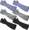 Guantes de Manga Anticorte al por Mayor en Stock, Guantes Largos de Medio Dedo con Protección Solar Resistentes al Corte, Protectores de Brazo Industriales Antivandalismo
