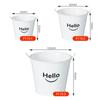 Balde de imitação de lata pequeno Balde de flores Balde de flores Plantação verde Conjunto de plantio carnudo Vaso Balde decorativo de mesa Mini vaso de flores de plástico