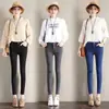 Venta al por mayor Jeans Skinny de Lápiz Negros de Cintura Alta Cortos para Mujer 2026 Nuevo Estilo Coreano Adelgazantes Versátiles Elásticos