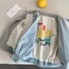Ropa infantil chaqueta para niños 2026 nueva chaqueta de otoño para gatear bebé estampado de dibujos animados top chaqueta de béisbol elegante