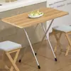 Mesa de comedor de patas altas, escritorio de cama económico de plástico, mesa cuadrada portátil para apartamento pequeño, mesa plegable, mesa de comedor nueva.
