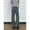 Pantalones Casuales de Pierna Recta para Hombre con Caída de Cinta Estilo Old Money Otoño Simples de Alta Gama Versátiles para Viajar